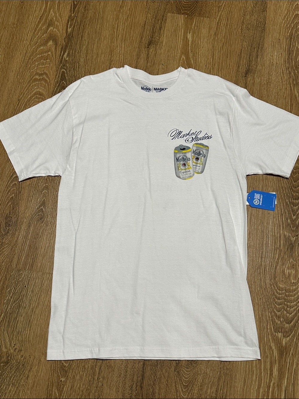 Modelo Beer market Studios Collab shirt